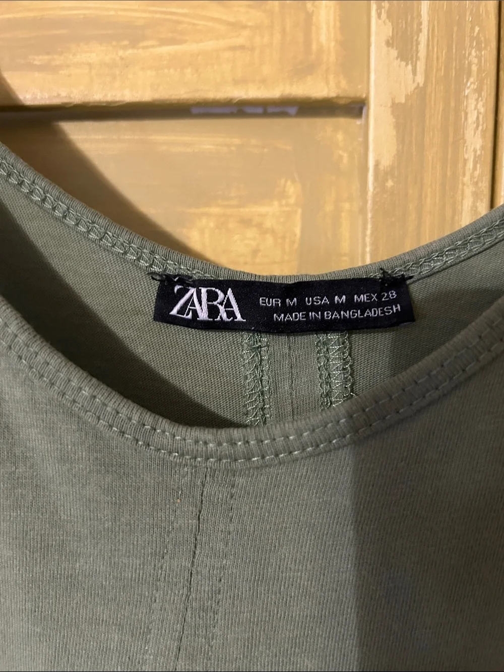 Zara Olive Green Ruffle Strap Sundress